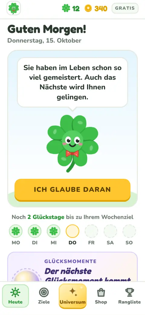 Startseite für Senioren: Lucky spricht mit „Sie“, die Schrift ist größer
